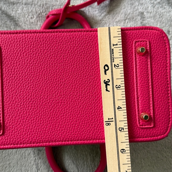 Bright Rose Pink Top Handle Satchel 💖✨ New Without Tags - Picture 10 of 10